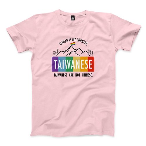 ViewFinder 灣央山脈(彩虹版) - 粉紅 - 中性版T恤