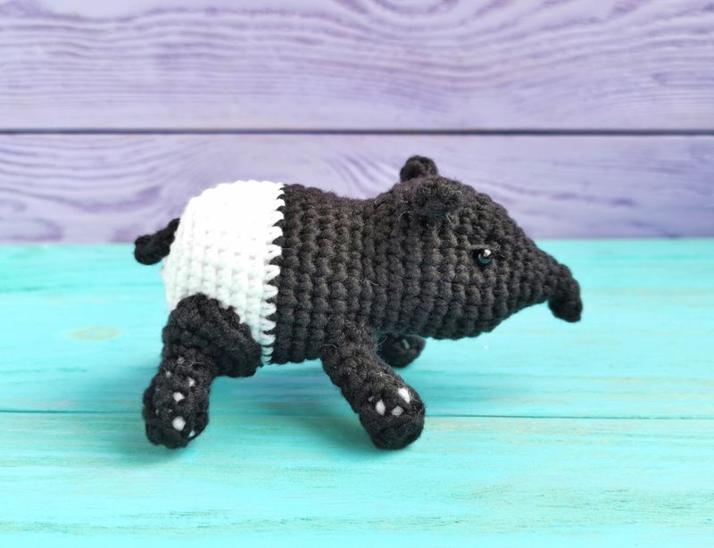Tapir, car accessories, bag keychain, tapit toy - 鑰匙圈/鑰匙包 - 其他材質 白色