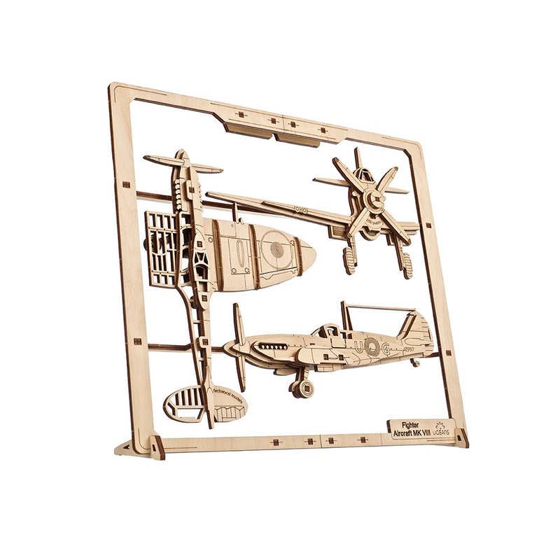 /Ugears/ 獵鷹 1940/ 2.5D拼圖 - 木工/竹藝/紙雕 - 木頭 