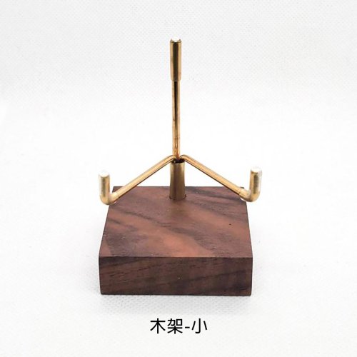 石之王 King Stones - 水晶天然石飾品、原礦 金屬三叉木架 | 深木色
