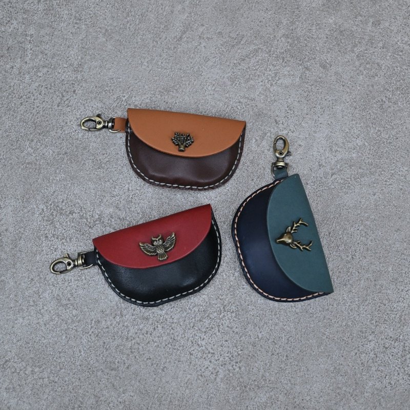 Coin Purse Wallet Wallet Hand Sewn Teaching Taichung Opera House Store - Leather Goods - Genuine Leather 