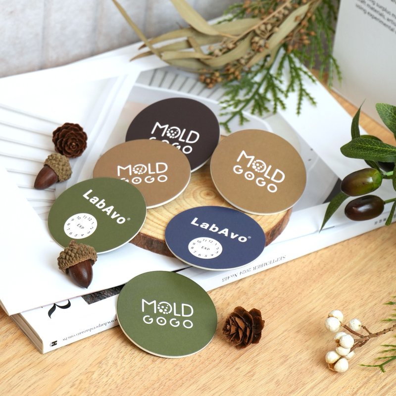 MoldGoGo 防霉大圓卡 | 中性款_6片組 | MIT專利防霉技術 - 其他 - 紙 多色