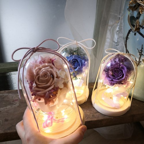 Everlasting Rose Bouquet Glass Lampshade Sunflower Dried Flower Birthday  Valentine's Day Gift Teacher's Day - Shop wanyi Dried Flowers & Bouquets -  Pinkoi