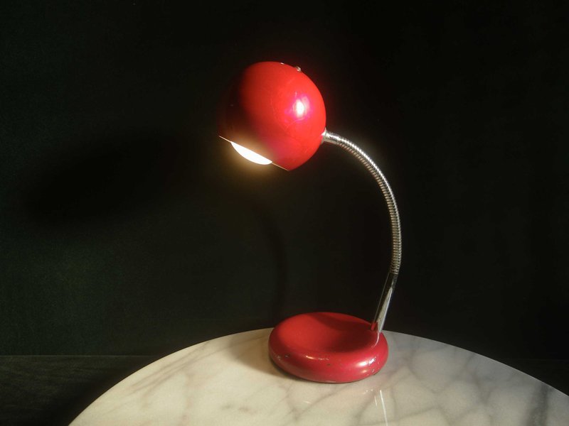 【OLD-TIME】Early Second-hand Taiwanese Metal Ball Lamp #2 - โคมไฟ - วัสดุอื่นๆ หลากหลายสี