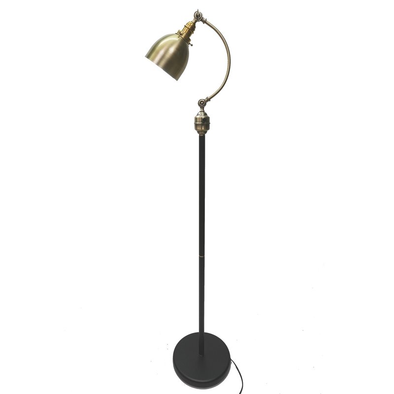 [Retro nostalgia] Floor lamp standing lamp reading table lamp living room lamp loft MIT Taiwan Lighting - Lighting - Other Metals Black