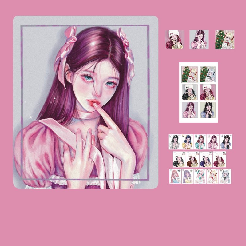 Lunell Tin case+december sample pack set - Stickers - Other Metals Multicolor