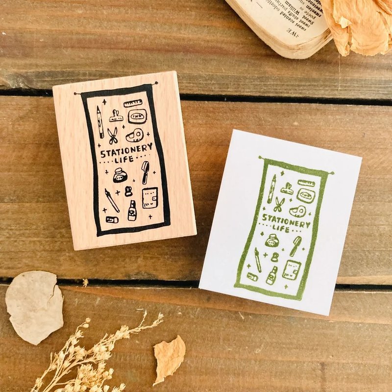 Stationery hanging cloth rubber stamp - ตราปั๊ม/สแตมป์/หมึก - ไม้ 