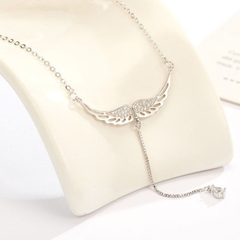 [SoLight Yanqing] SL285, SL286 spread the wings of the sky and fly, and the clavicle Y-shaped item - สร้อยคอ - วัสดุอื่นๆ สีทอง