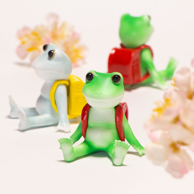 Randoseru frog - ของวางตกแต่ง - พลาสติก สีเขียว