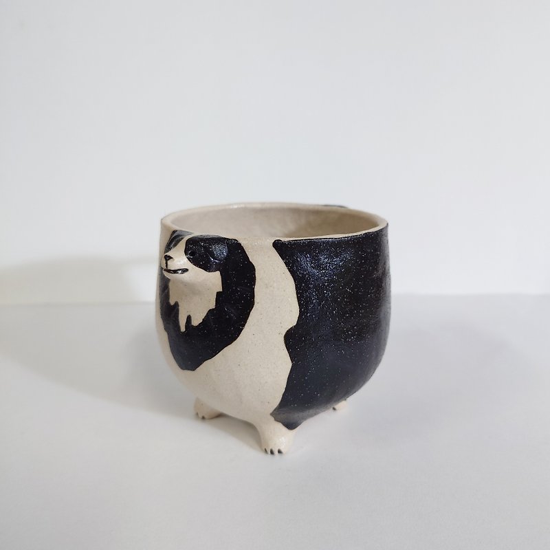 border collie cup cup - Cups - Pottery 