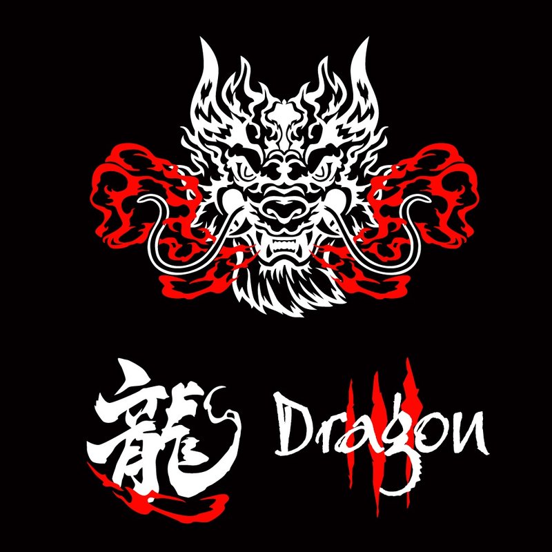 龍焰 龍 車貼 反光貼紙 防水耐曬 轉印貼紙 1份包含3種圖款 車貼 - 貼紙 - 防水材質 