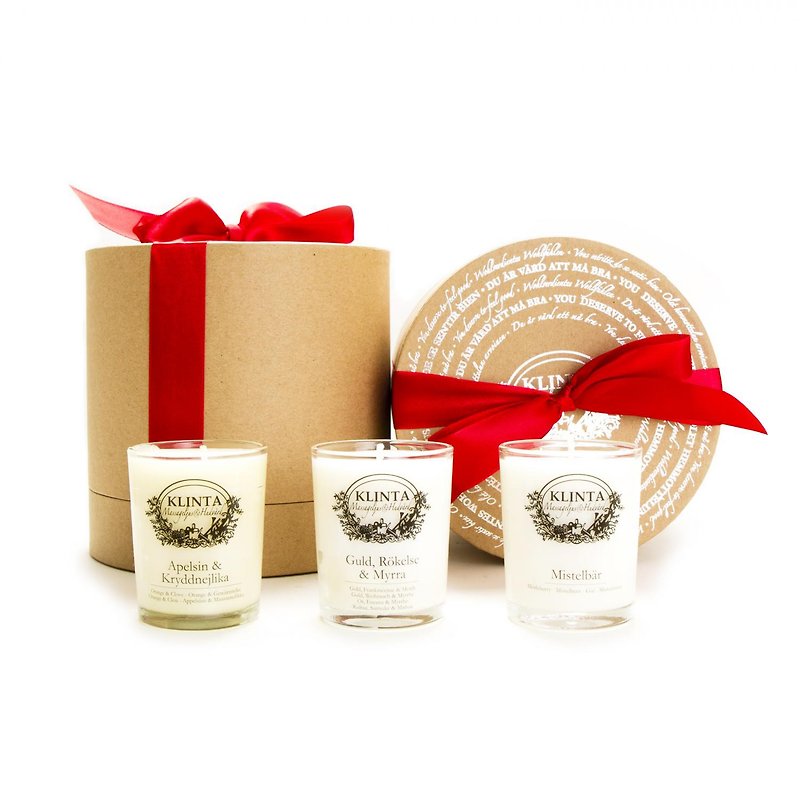 Christmas gift box three-piece - ผลิตภัณฑ์บำรุงผิว/น้ำมันนวดผิวกาย - วัสดุอื่นๆ ขาว