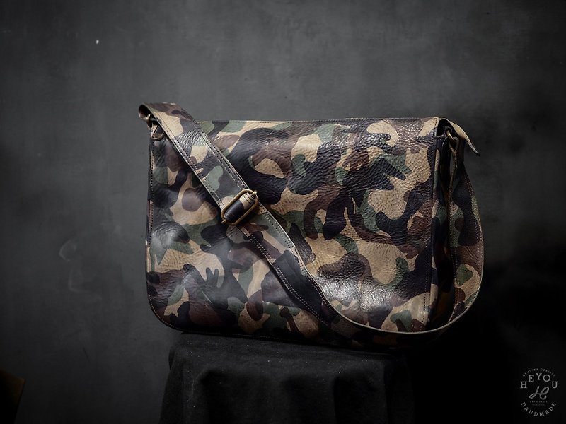 HEYOU Handmade – X-large Cross-Shoulder Bag Camouflage Limited