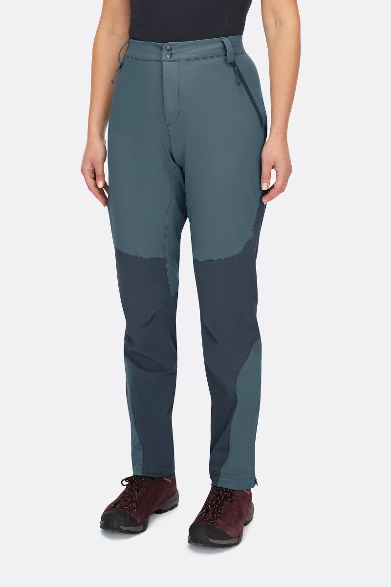 【Rab】Torque Mountain Pants Lightweight Trousers Women's Orion Blue/Storm Blue - กางเกงวอร์มผู้หญิง - เส้นใยสังเคราะห์ สีดำ