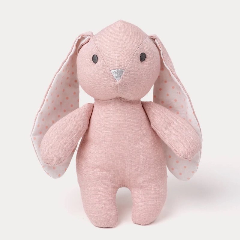 北歐 瑞典 Teddykompaniet Elina棉麻兔兔 (霧粉) - 寶寶/兒童玩具/玩偶 - 棉．麻 