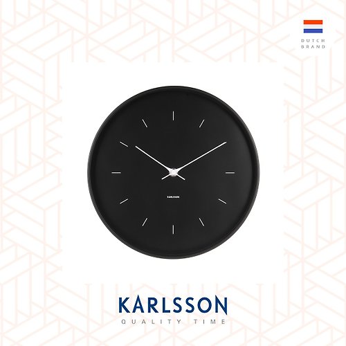 Ur Lifestyle 荷蘭Karlsson wall clock 27.5cm Butterfly Hands black