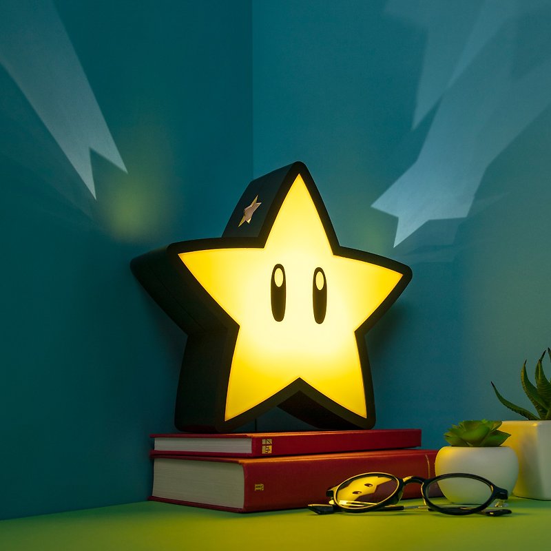【Pre-order】Officially Licensed Nintendo Mario Super Star Light with Projection - Lighting - Plastic Yellow