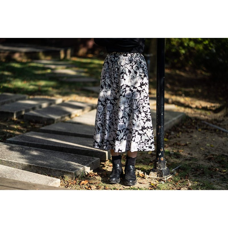 Huayang / Japanese vintage dress - Skirts - Polyester 