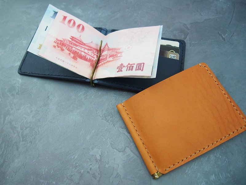 Wallet short clip leather - กระเป๋าสตางค์ - หนังแท้ 