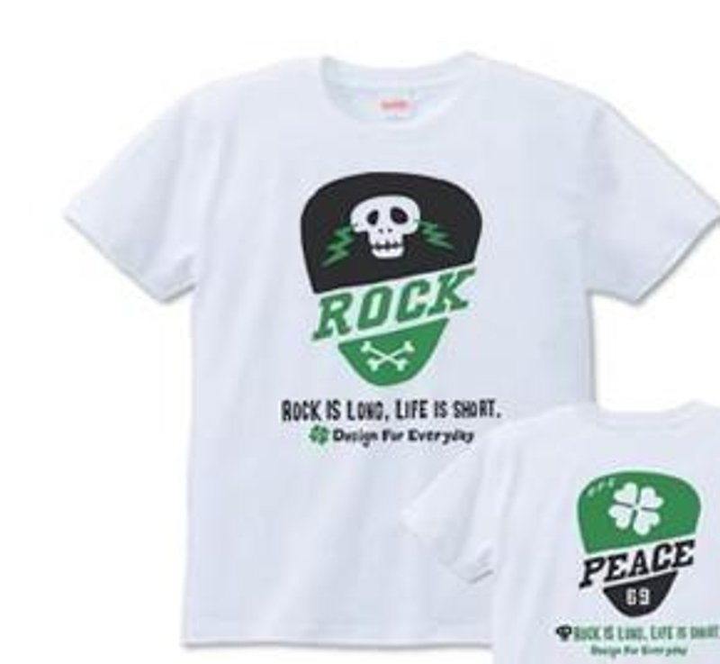 ギターピック　S～XL　Tシャツ【受注生産品】 - 帽T/大學T - 棉．麻 