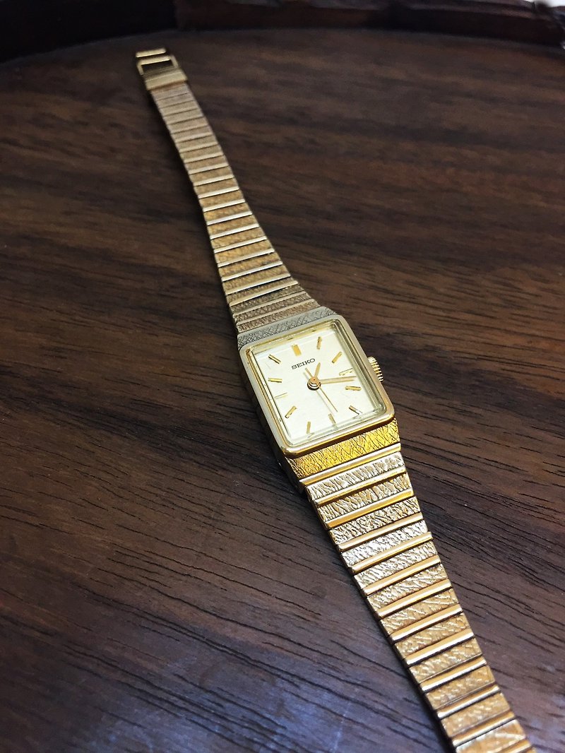 1970s golden SEIKO antique mechanical watch - นาฬิกาผู้หญิง - โลหะ สีทอง