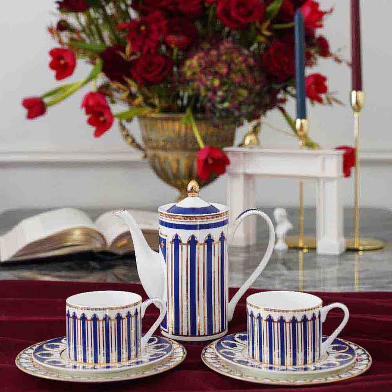 Notre Dame Collection Teapot Teacup Set - Teapots & Teacups - Porcelain 