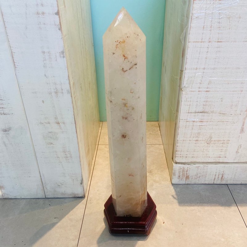 白水晶柱 天然 水晶之王 能量強大 淨化 A385 - 擺飾/家飾品 - 水晶 白色