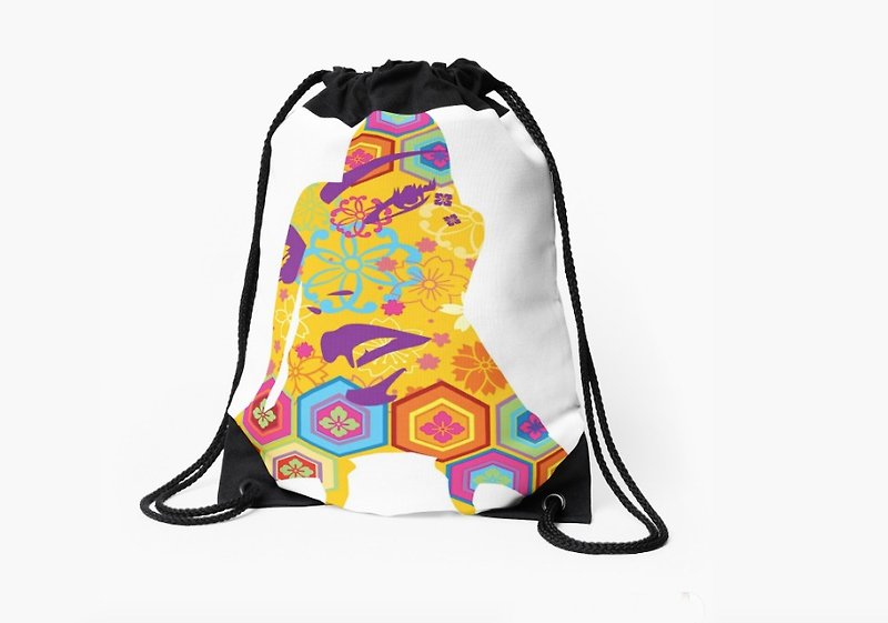 printed bag / drawstring bag