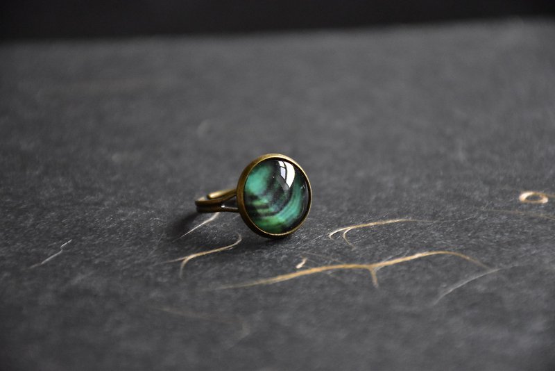 古銅復古戒指-靈魂 - 戒指 - 其他材質 綠色