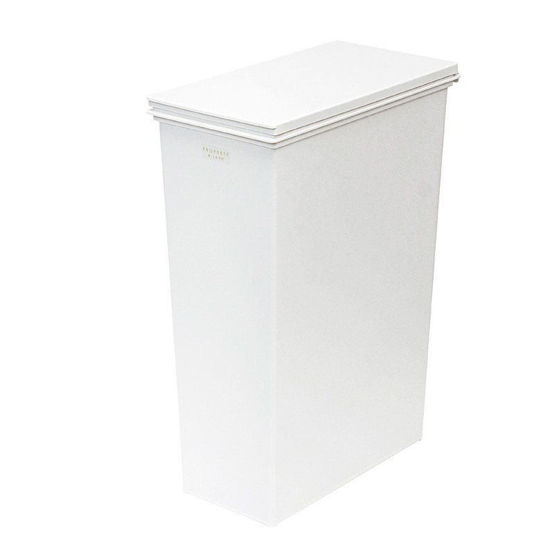 日本 LIV PLUS PROPRETE 掀蓋垃圾桶 45L - 垃圾桶 - 塑膠 白色