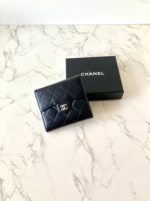 CHANEL Caviar Leather Long Wallet – LA LUNE Vintage