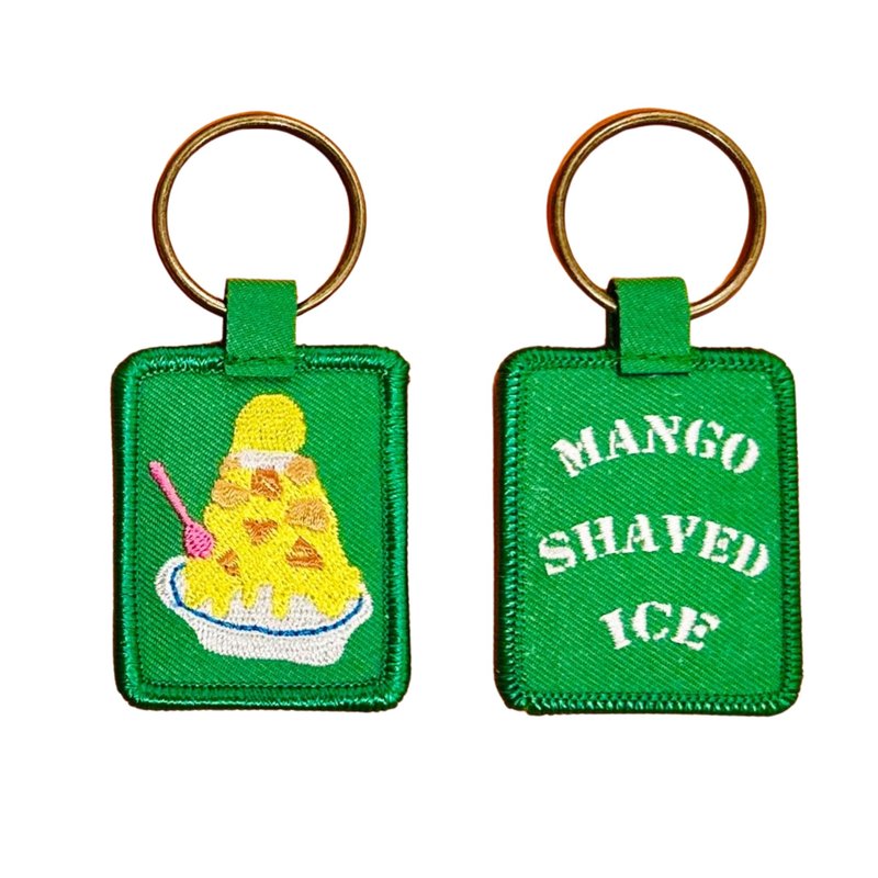 刺繡鑰匙圈 台灣ft. 芒果冰 | 全11款/提供同款100個起訂客製 - 鎖匙扣/鎖匙包 - 其他金屬 