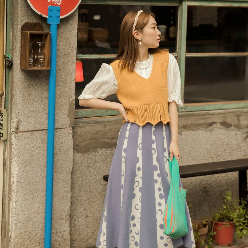 Moonlight Fairy-With Striped Moon-Shaped Umbrella Skirt_2 Colors