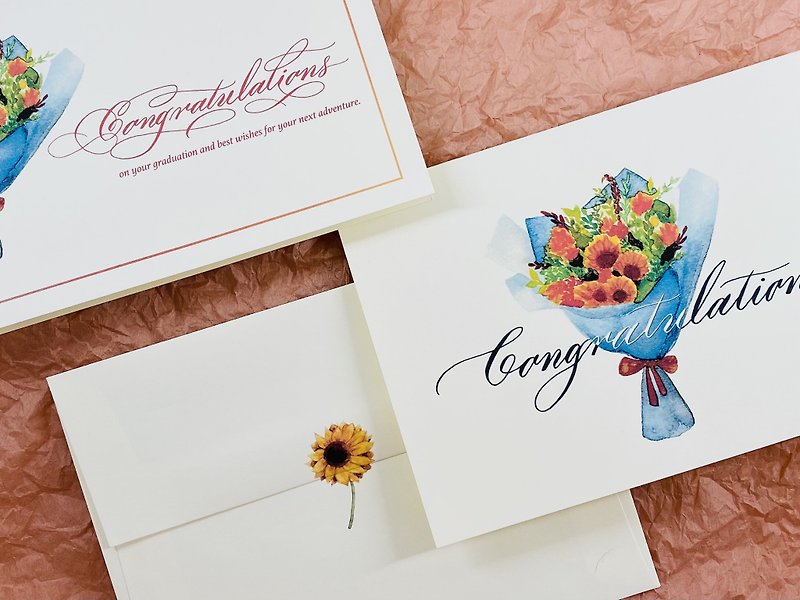 【Graduation Greeting Cards】Give you the best graduation wishes - Cards & Postcards - Paper Multicolor