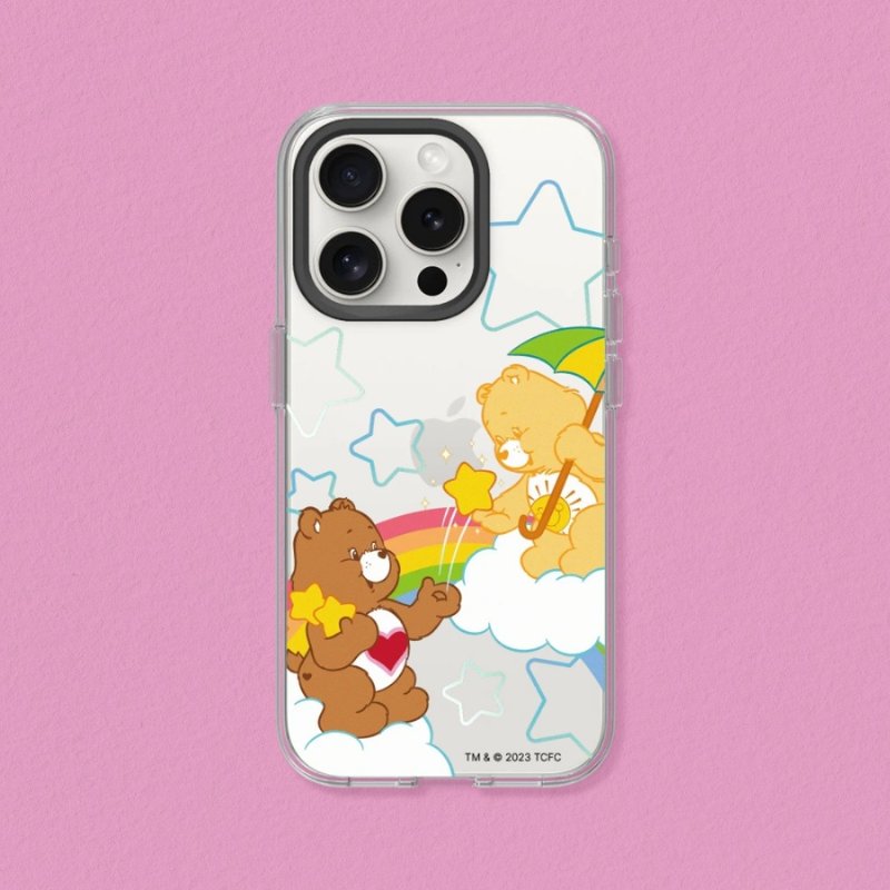 Clear透明防摔手機殼∣Care Bears/熊滿星空 for iPhone - 手機殼/手機套 - 塑膠 透明