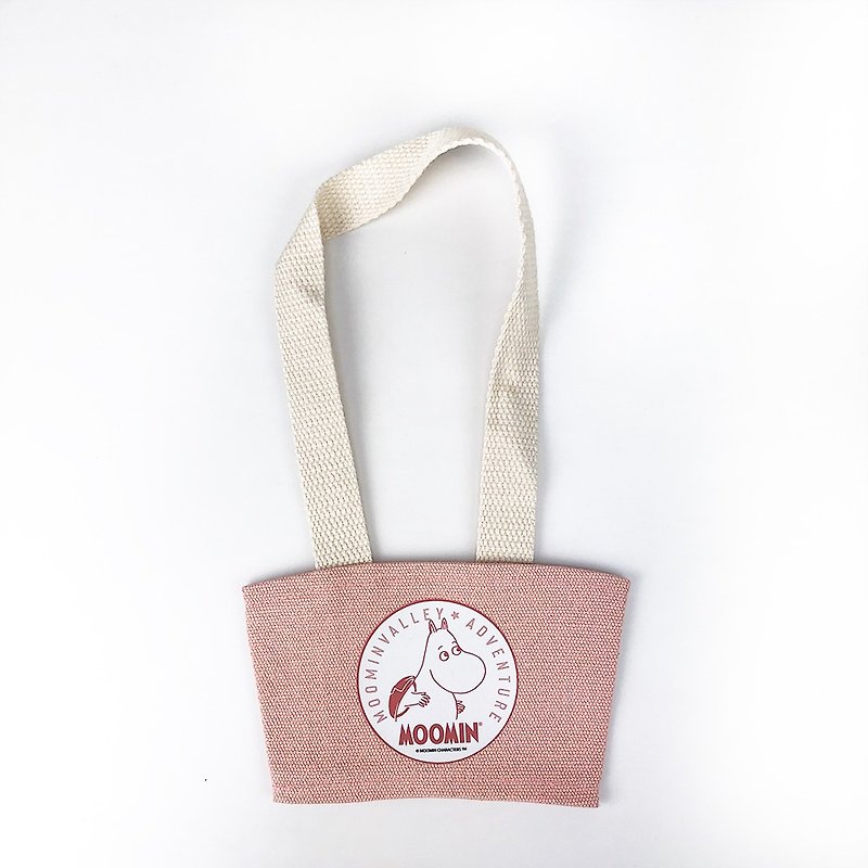 Moomin Lulu Rice Authorized-Drink Bag-Adventure (Pink), AE11 - ถุงใส่กระติกนำ้ - ผ้าฝ้าย/ผ้าลินิน สึชมพู