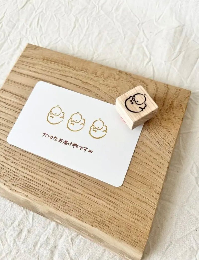 rubber STAMP【 Dressed up chick 】corocoro STAMP - Stamps & Stamp Pads - Rubber 