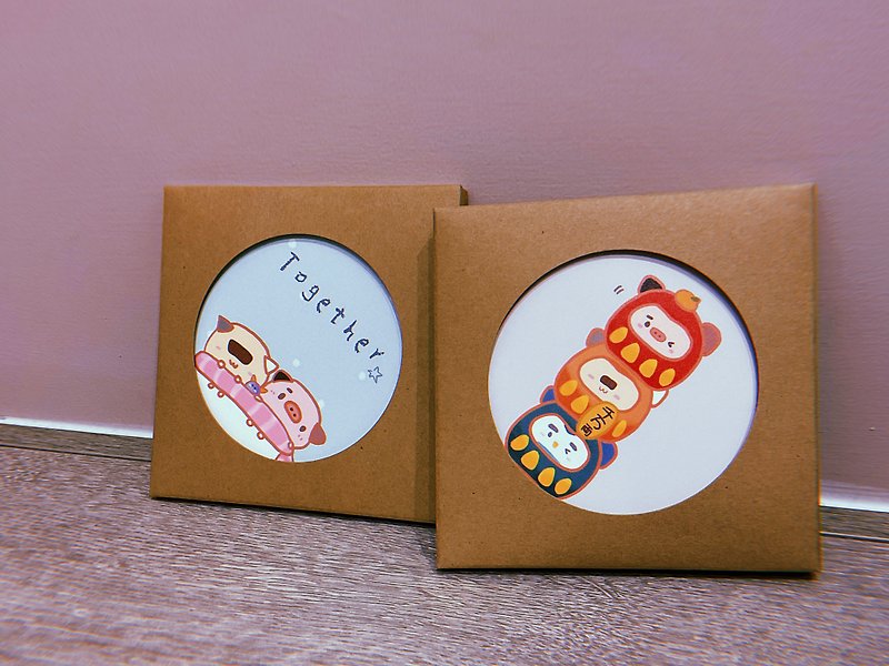Nori Cat∣Ceramic absorbent coaster. 4 models. Recommended for gifts.