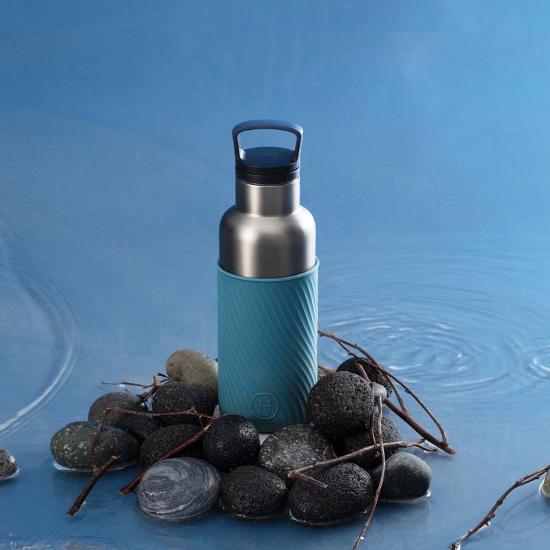 Ripple Texture Silicone|480ml TITANIUM GREY-Adriatico - Pitchers - Stainless Steel Gray