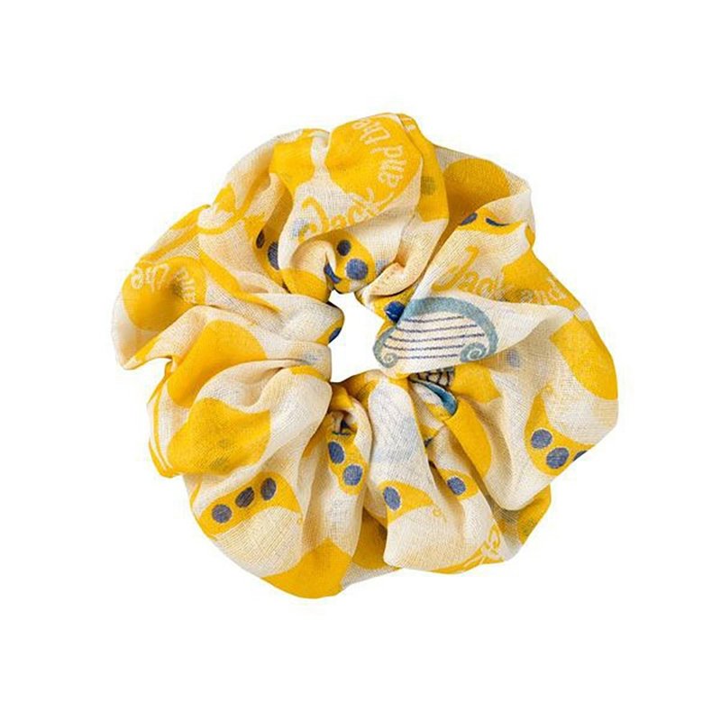 Kyo Yuzen dyed hair band / Jack and Pea Yellow - Hair Accessories - Cotton & Hemp Yellow