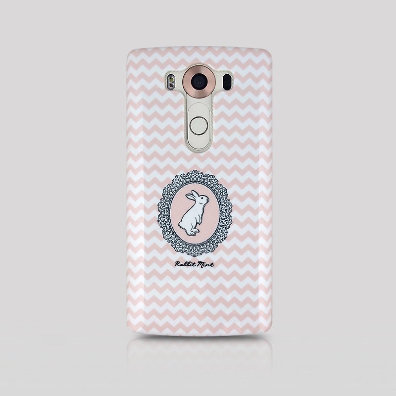 (Rabbit Mint) mint Phone Case Rabbit - Rabbit Portrait Series - LG V10 (00080) - Phone Cases - Plastic Pink