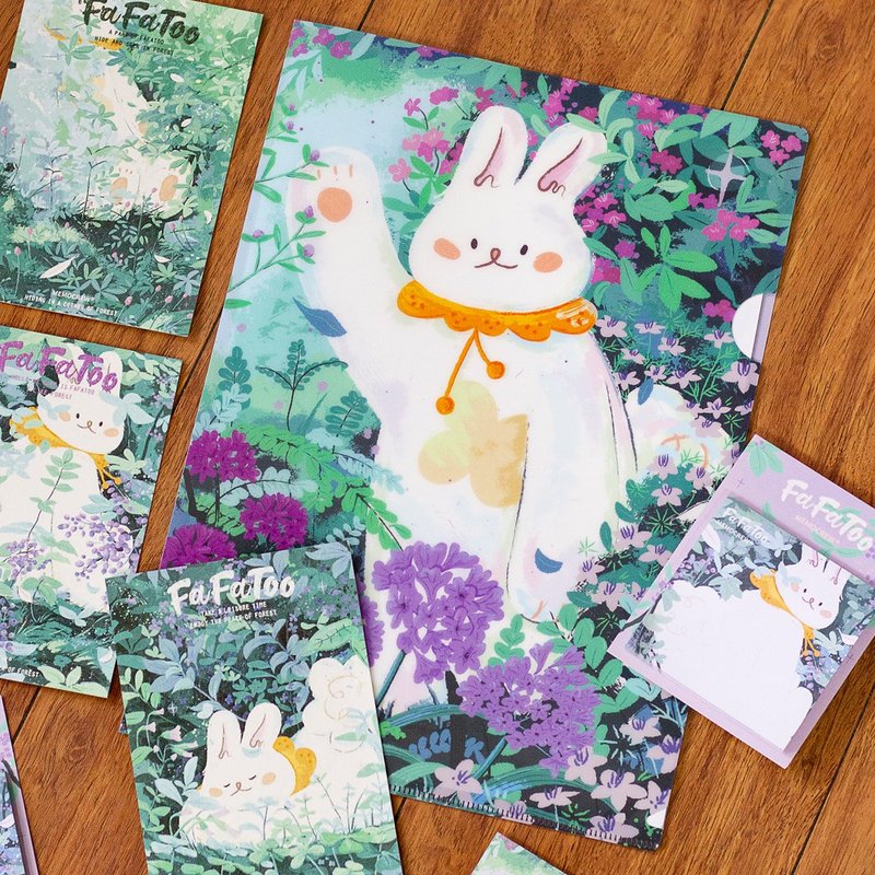 FAFATOO Flower Rabbit | Flower and Rili File Folder - แฟ้ม - พลาสติก 