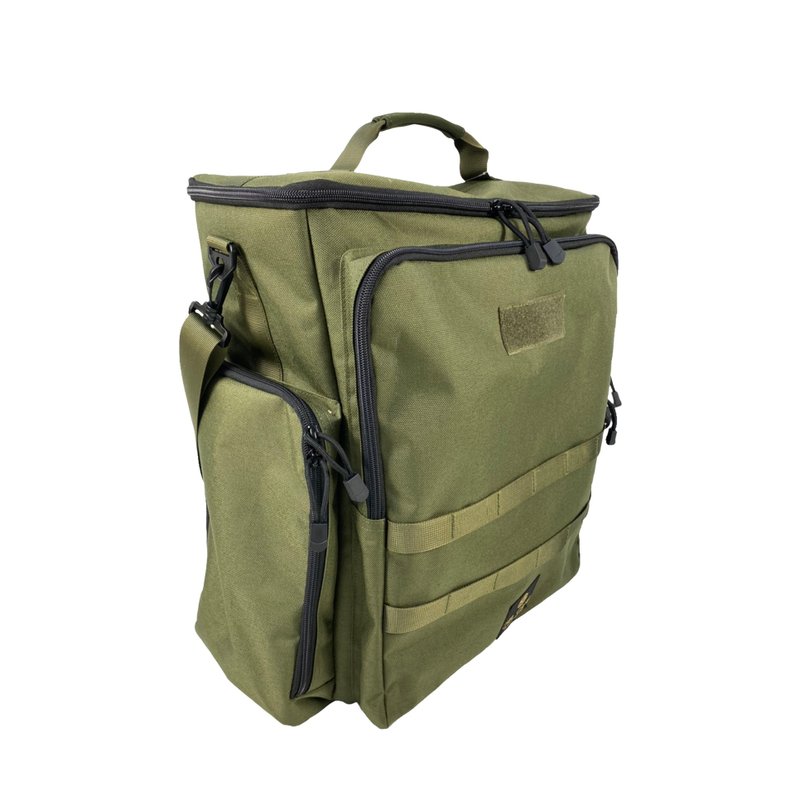 【OWL CAMP】軍綠色雙燈袋 - 野餐墊/露營用品 - 其他人造纖維 綠色