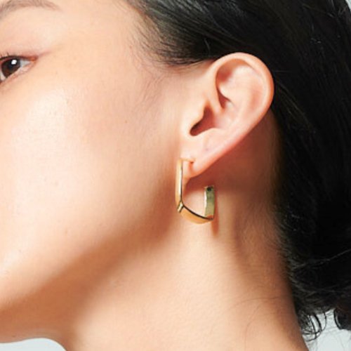 Whomfor Jewelry 吳爾芙輕珠寶飾品 勾勒 歐美法式幾何耳環(可改耳夾)