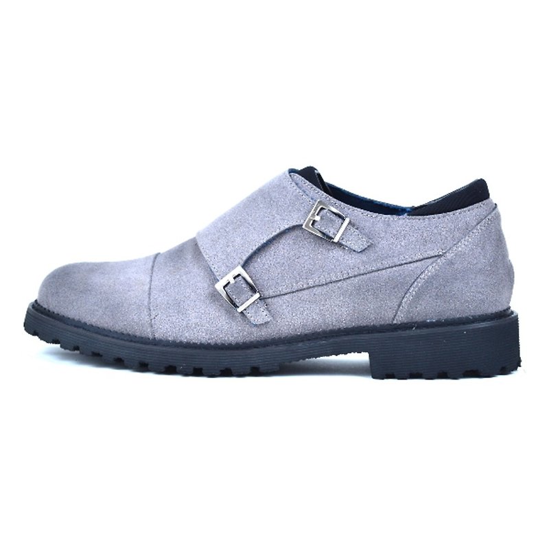 [DOGYBALL simple life] classic England Mengke shoes environmental protection concept casual shoes - gray - รองเท้าอ็อกฟอร์ดผู้ชาย - หนังแท้ สีเทา