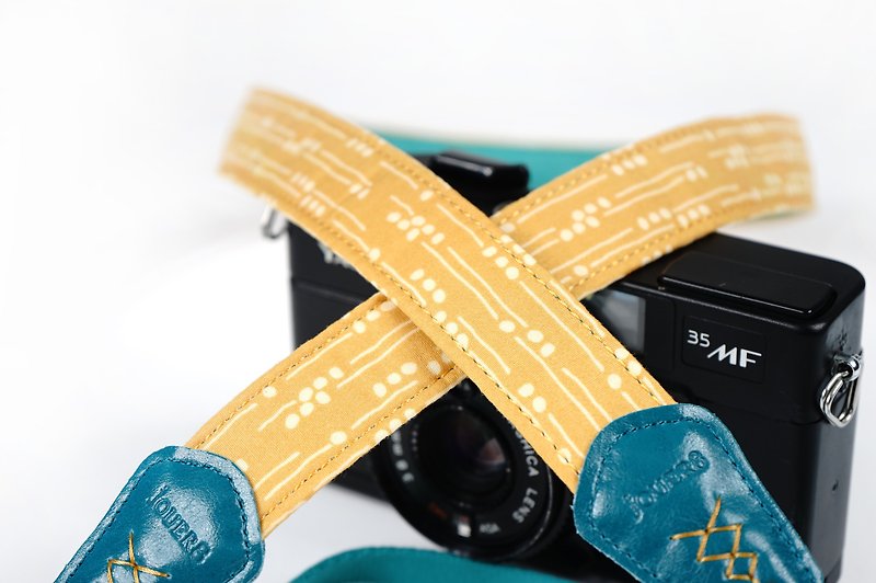 Rain 2.5 Shuya camera strap - กล้อง - ผ้าฝ้าย/ผ้าลินิน สีเหลือง