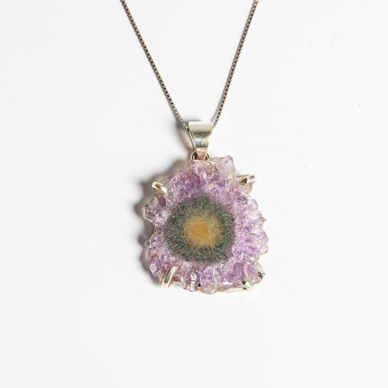 Amethyst Pendant #2 - Necklaces - Semi-Precious Stones Purple