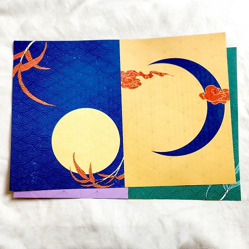honne market oriental full moon and new moon 50sheets Design Paper (honne market)