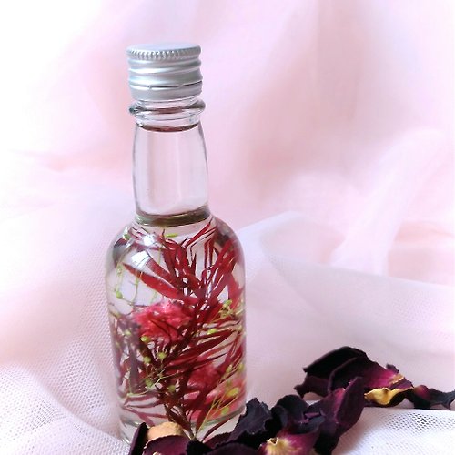 青月之森＿草花工作室 浮游花(herbarium)50ml小酒瓶系列B/小禮物/拍照道具