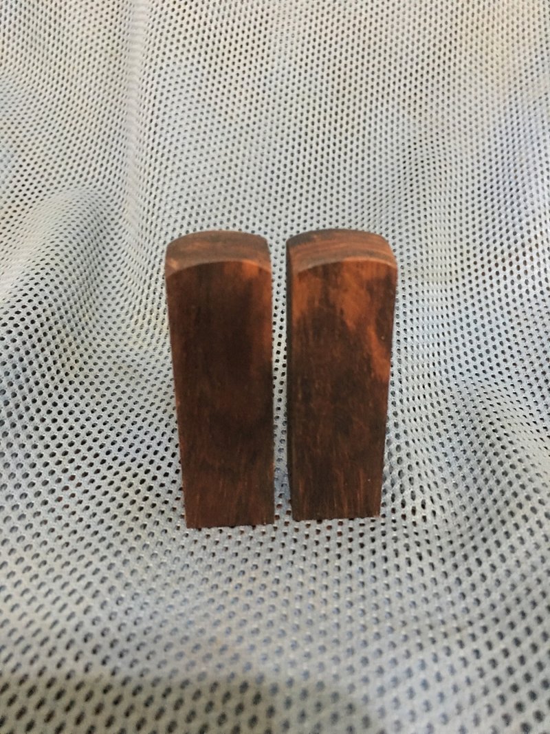 紫壇6分印章一對1.8*1.8*6cm - 印章/印台 - 木頭 